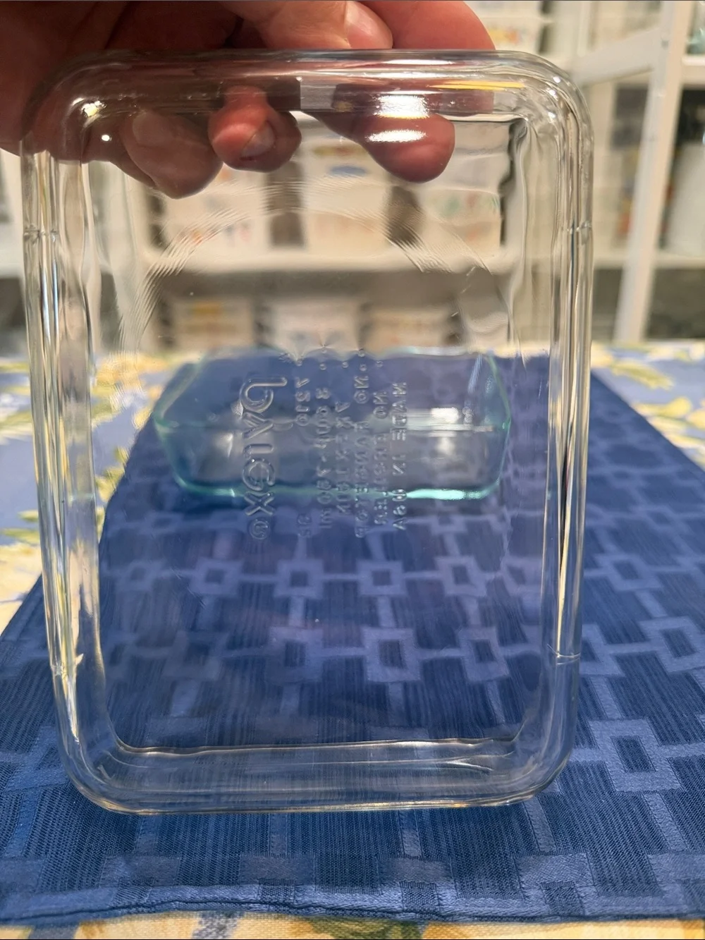 Pyrex Clear and Light Green Rectangular Glass Baking Dishes set of two 3 cup